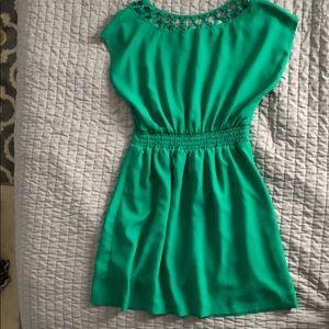 Green Mid thigh dress